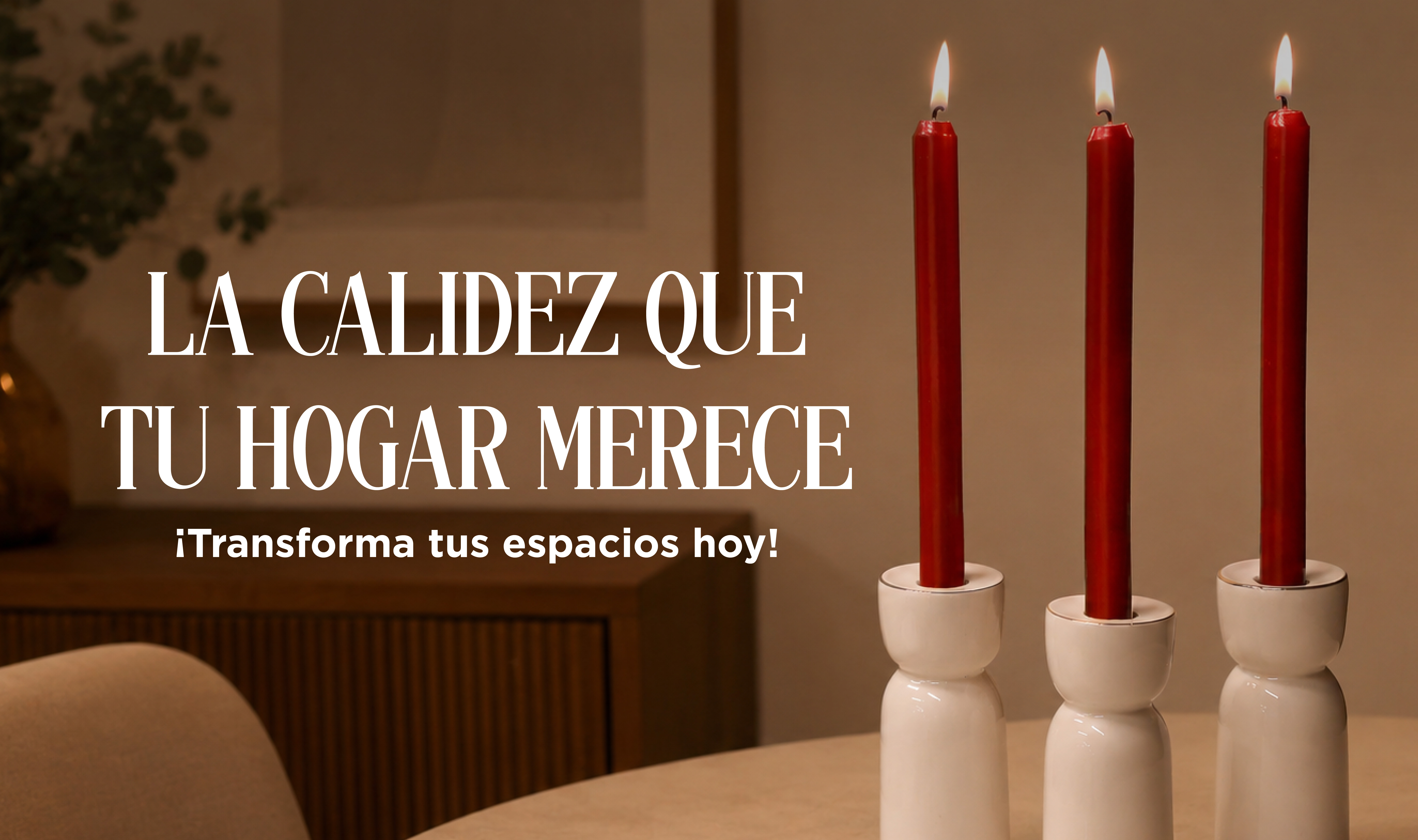 Transforma tu espacio.